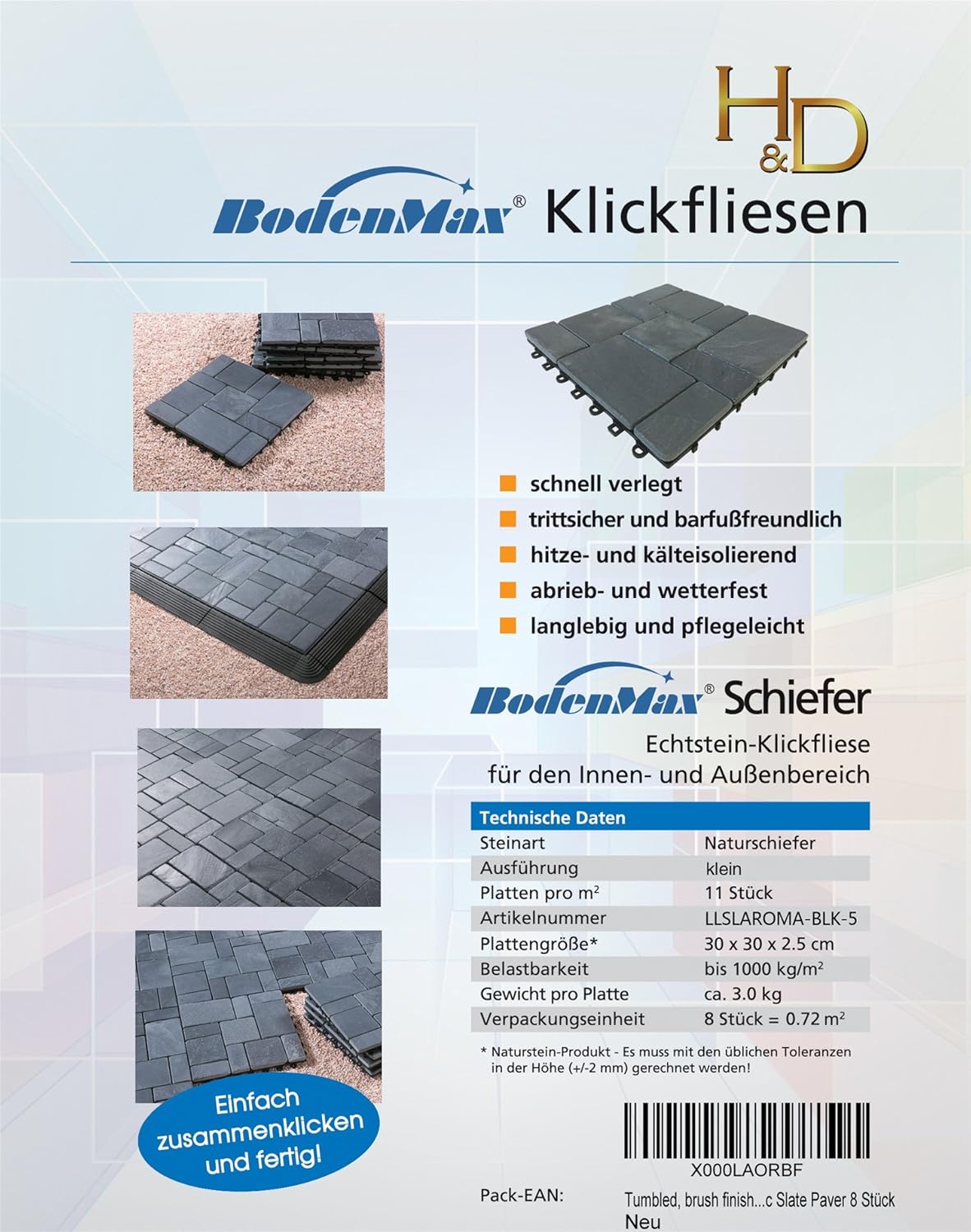 6 unidades diseño entrelazado jardín extra gruesas para terrazas de