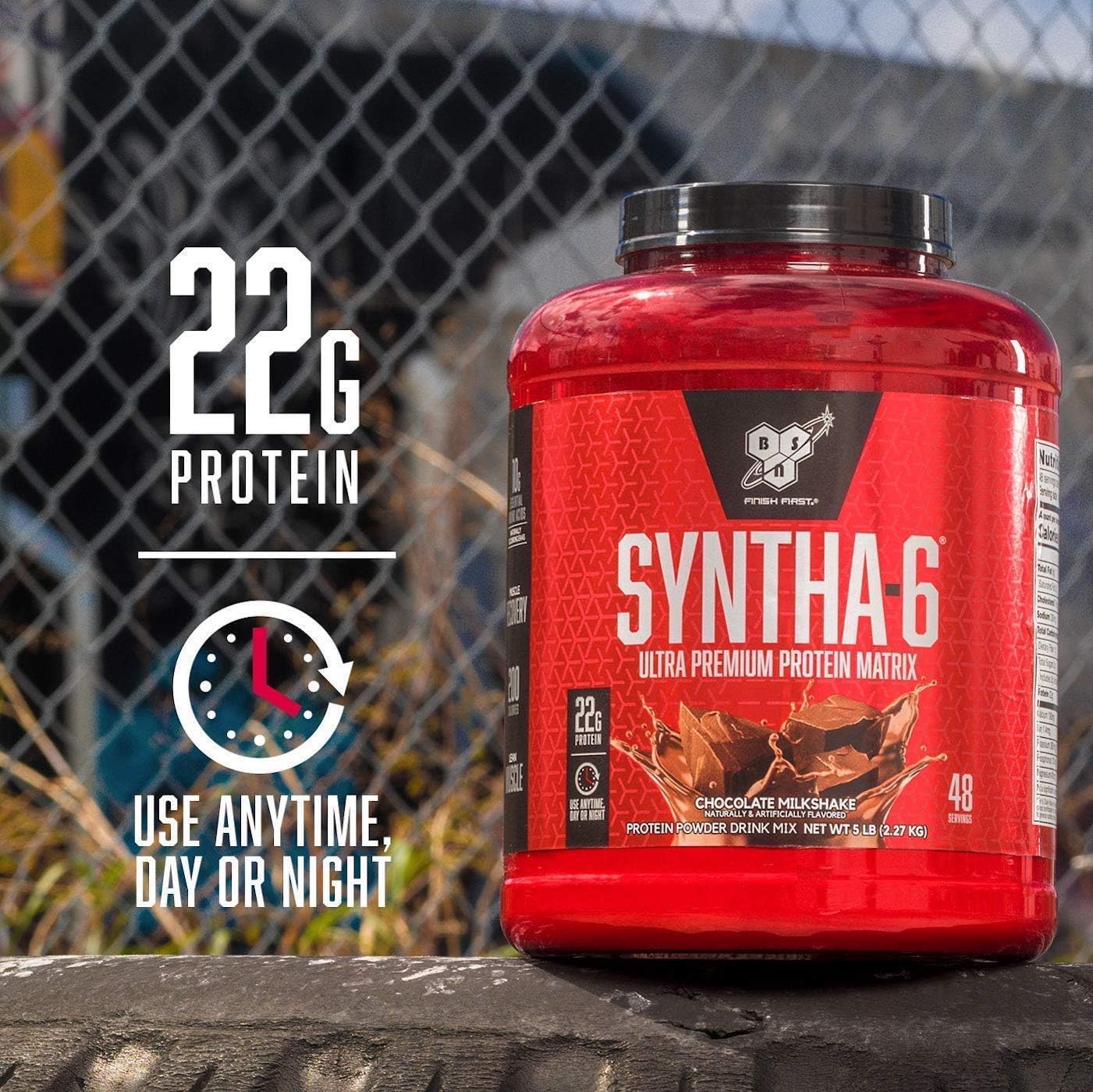 BSN SYNTHA-6 Whey Protein Powder, Micellar Casein, Milk Protein Isolate Powder, Vanilla Ice Cream, 48 Servings (Package May Vary): Health & Personal Care