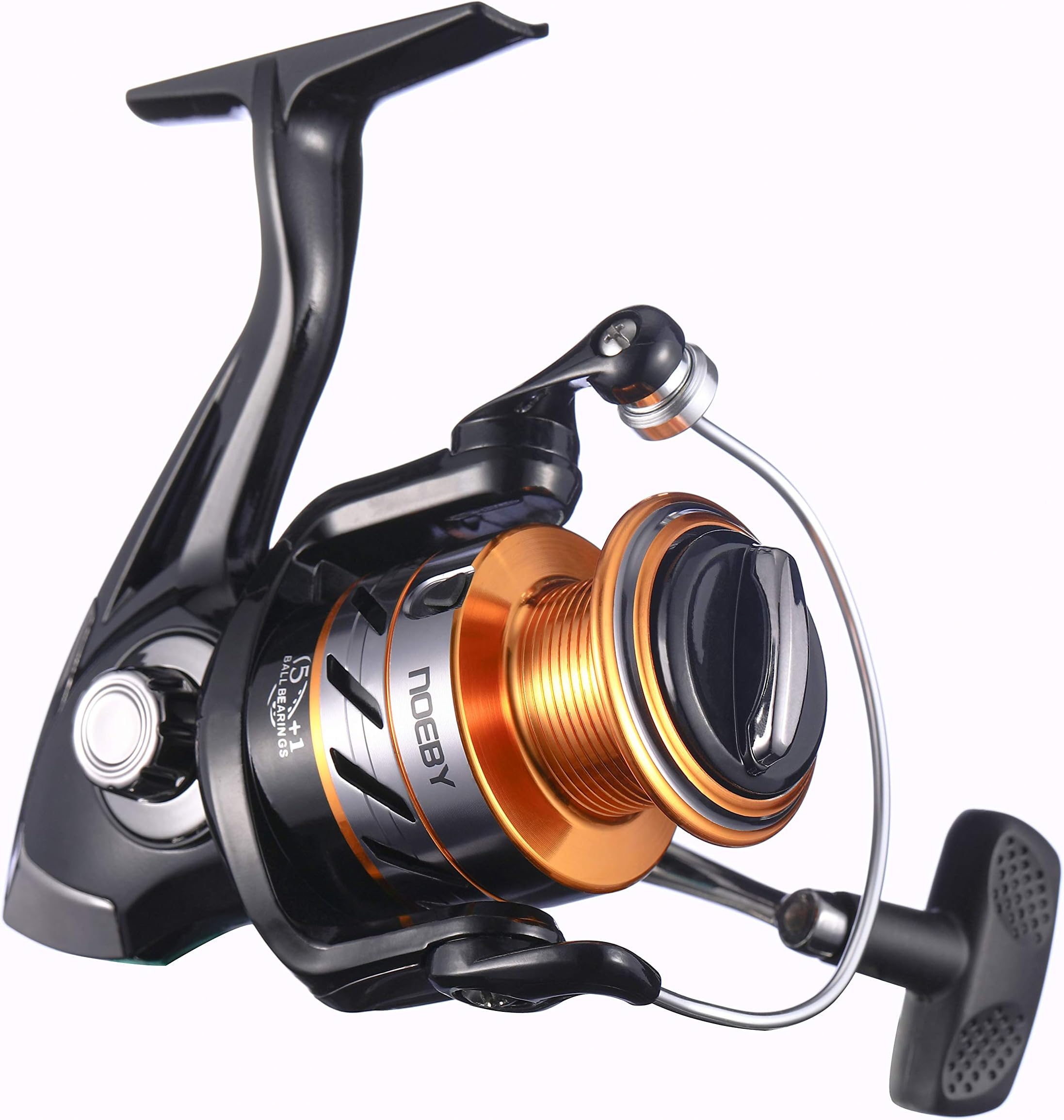 NOEBY NBRE-K2 Fishing Reels + Shallow Spool 5+1BB Spinning Reels Ultra Smooth Reel for Saltwater or Freshwater Bass