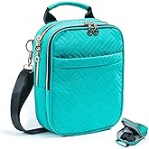 VIGEGARI Soft Pistol Case, Gun Bag for Women, CCW Pistol Bag, Crossbody Gun Bag, Concealed Carry Gun Pouch, Small Tactical Range Bag, Gun Case with Shoulder Strap (Teal)