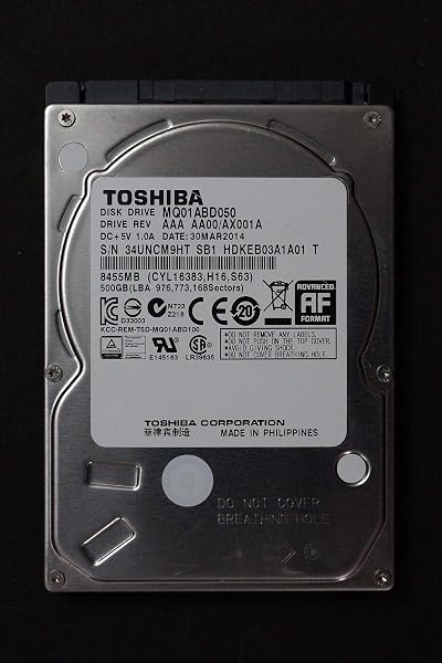 Toshiba 500GB 2.5 inch SATA Internal Hard Drive MQ01ABDxxx