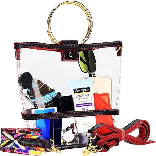 clear pvc crossbody bag