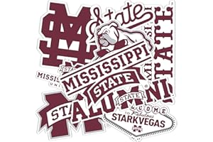 Desert Cactus Mississippi State University Sticker Bulldogs MSU Sticker Vinyl Decals Laptop Water Bottle Car Sheet T2 (Type 2-3)