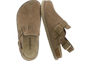 CUSHIONAIRE Brooklyn Suede Womens Slides– Comfortable Clog Mules with Adjustable Buckles – Summer Shoes for Women