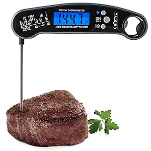 Cristyl Premium Instant Read Digital Meat Thermometer | Best Thermometer Probe for Grilling and Cooking | Ultra Fast Waterproof Pre Calibrated Design with Backlight | Great for Candy, BBQ, and Turkey