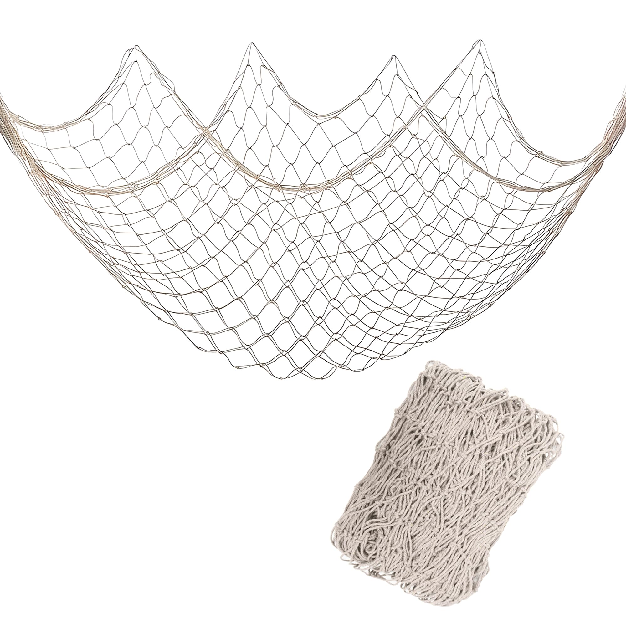 Photo 1 of Bilipala Fishing Net Decor,Fishing Net, Wall Hangings Decor,Mediterranean Style Photographing Decoration, Creamy White
