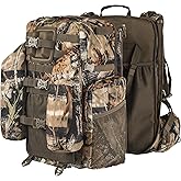BLISSWILL Upgraded Hunting Backpack,With Padded Weapon Compartment for Bow Rifle，For Deer and Elk Hunting，Hunting bag with Rain Cover(Forest Floor)