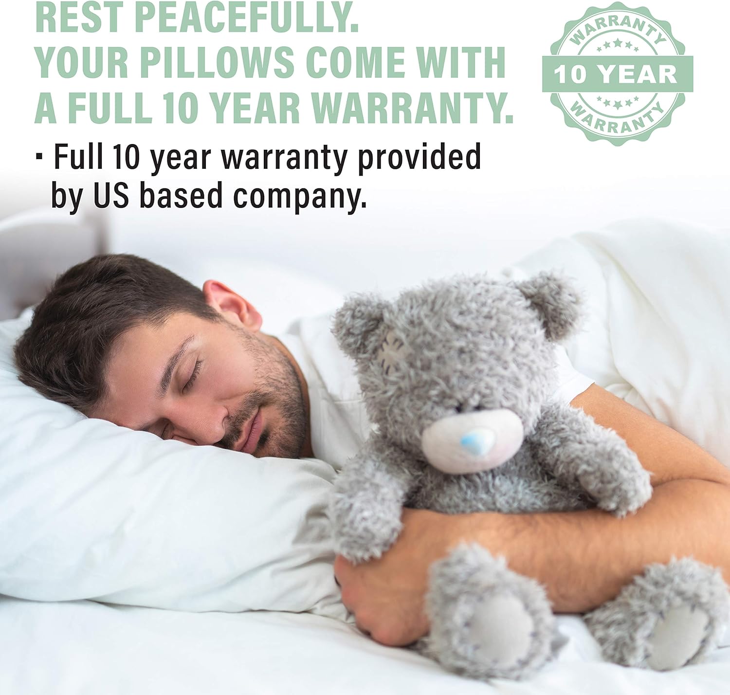 Pillows for Sleeping - 2 Pack Cooling Shredded Memory Foam Bed Pillows with Bamboo Hypoallergenic Covers (Queen Size): Home & Kitchen