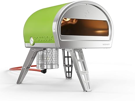 Roccbox Portable Outdoor Pizza Oven Gas Or Wood Fireplace Dual Fuel Fire And Stone Green Buy Now And Get A Free Wood Burner Amazon De Garten