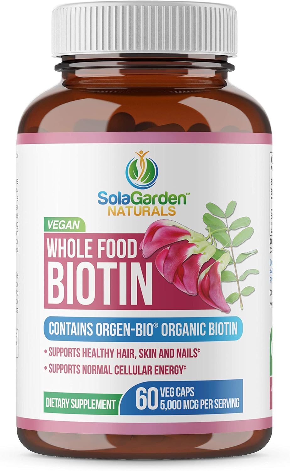Whole Food Biotin Supplement Contains Certified Organic