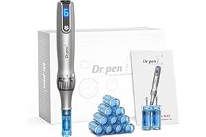 FOTIC Dr.Pen Ultima M8S Microneedling Pen: Wireless Microneedle professional Skin Pen for Face & Body & Hair Beard Growth - 12 Replacement Cartridges