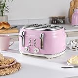 Salter Retro Pink Kettle & Toaster Set 1.7L 4-Slice Wide Slot 3kW 1630W view 4