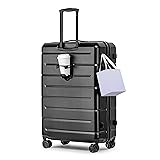 KYME Hardside Checked 30 Inch Luggage with Double