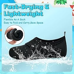 VIFUUR Kids Water Shoes Boys Girls Barefoot Water
