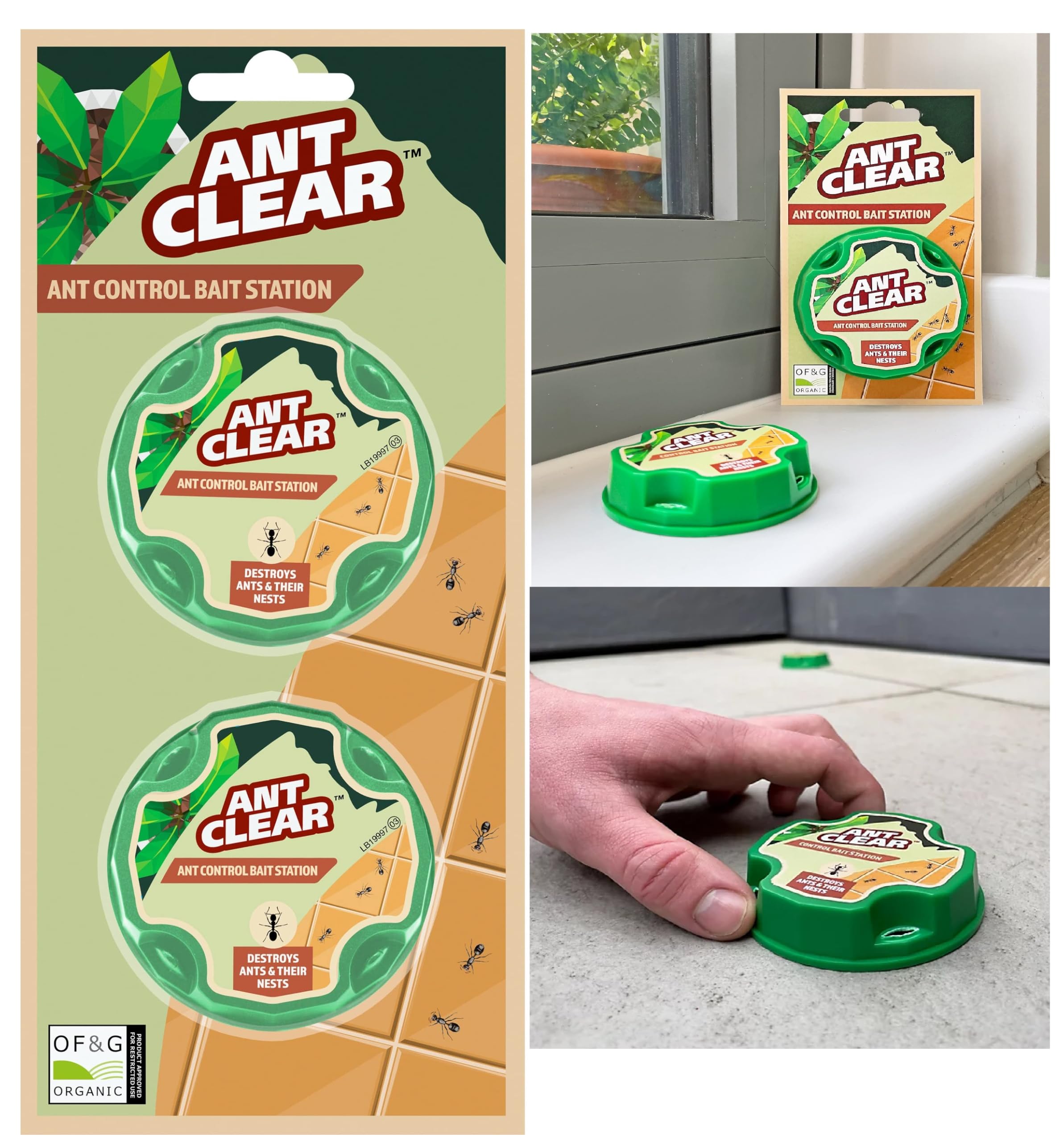 UKDD® Ant Stop! Bait Station Home Defence Ant Stopper (1 PACK (2 Bait Station))