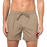Hugo Mens Dominica Patch Logo Quick Dry Swim Trunks
