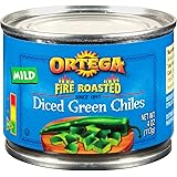 Ortega Diced Green Chiles, Mild, 4 Oz (Pack of 12)