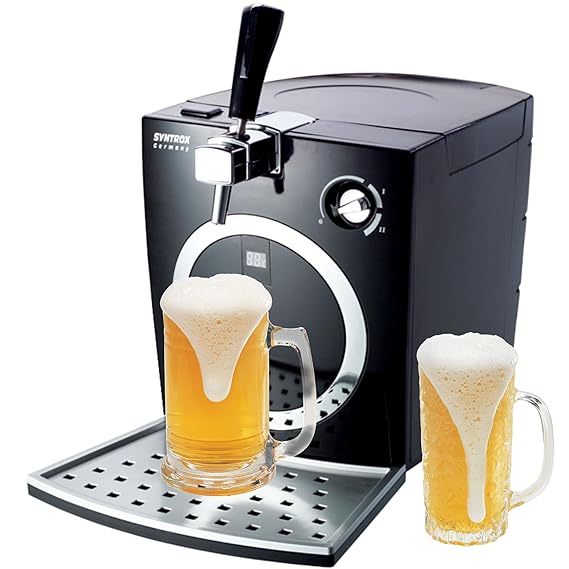Syntrox Germany Digitale Bierzapfanlage mit Pumpe Bierkühler