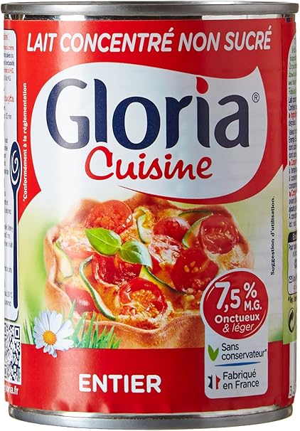 Gloria Cuisine Lait Entier Concentre Non Sucre 3 Boites De 410 G Amazon Fr Jeux Video