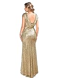 MisShow Women's Sequined Prom Mermaid Dress