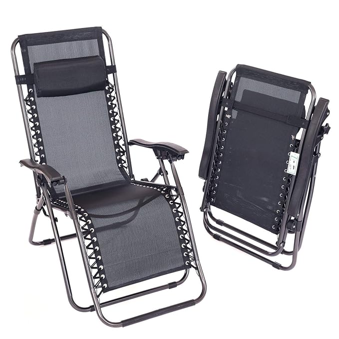 JUGTE Adjustable and Foldable Legs Recliner Sleeping Chair Leisure