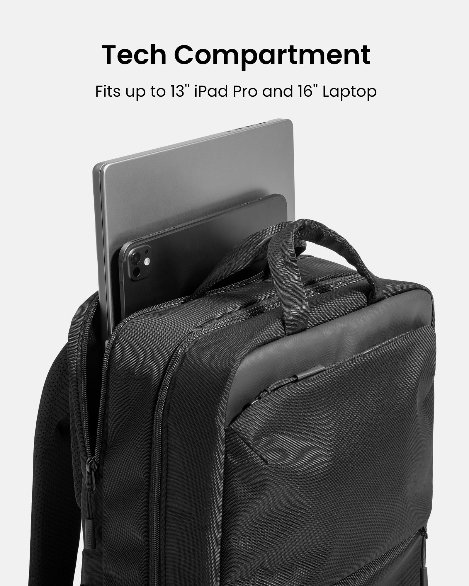 tomtoc Laptop Backpack, Laptop Bag for Men Women, 24L Everyday Computer Backpack for 16'' MacBook Pro M4, Daypack for Work, Commute, Business, College, Weekend Trip