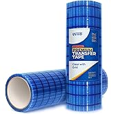 VViViD Premium Direct-Apply Transfer Tape Clear with Grid, Medium Tack for Crafting Vinyl, 12” x 100’ Easy-Apply Paper for Cricut, Sillhouette, Decals and Lettering