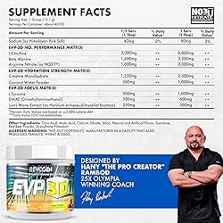 Evogen EVP 3D - Stim Free Pre Workout Powder for