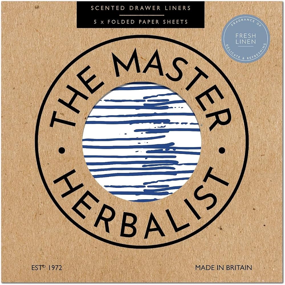 The Master Herbalist Scented Drawer Liners - 5 Sheets, Fresh Linen