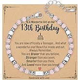 AryaHozel 4mm Gemstone Birthday Bracelets for Women,10th to 60th Birthday Gifts for Women, Friend, Sister, Daughter, Mom, Grandma...