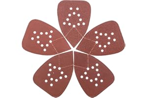 Sanding Pads for Black and Decker Mouse Sanders.50PCS 60 80 120 150 240 Grit Mouse Sandpaper Assortment - 12 Holes Hook and L