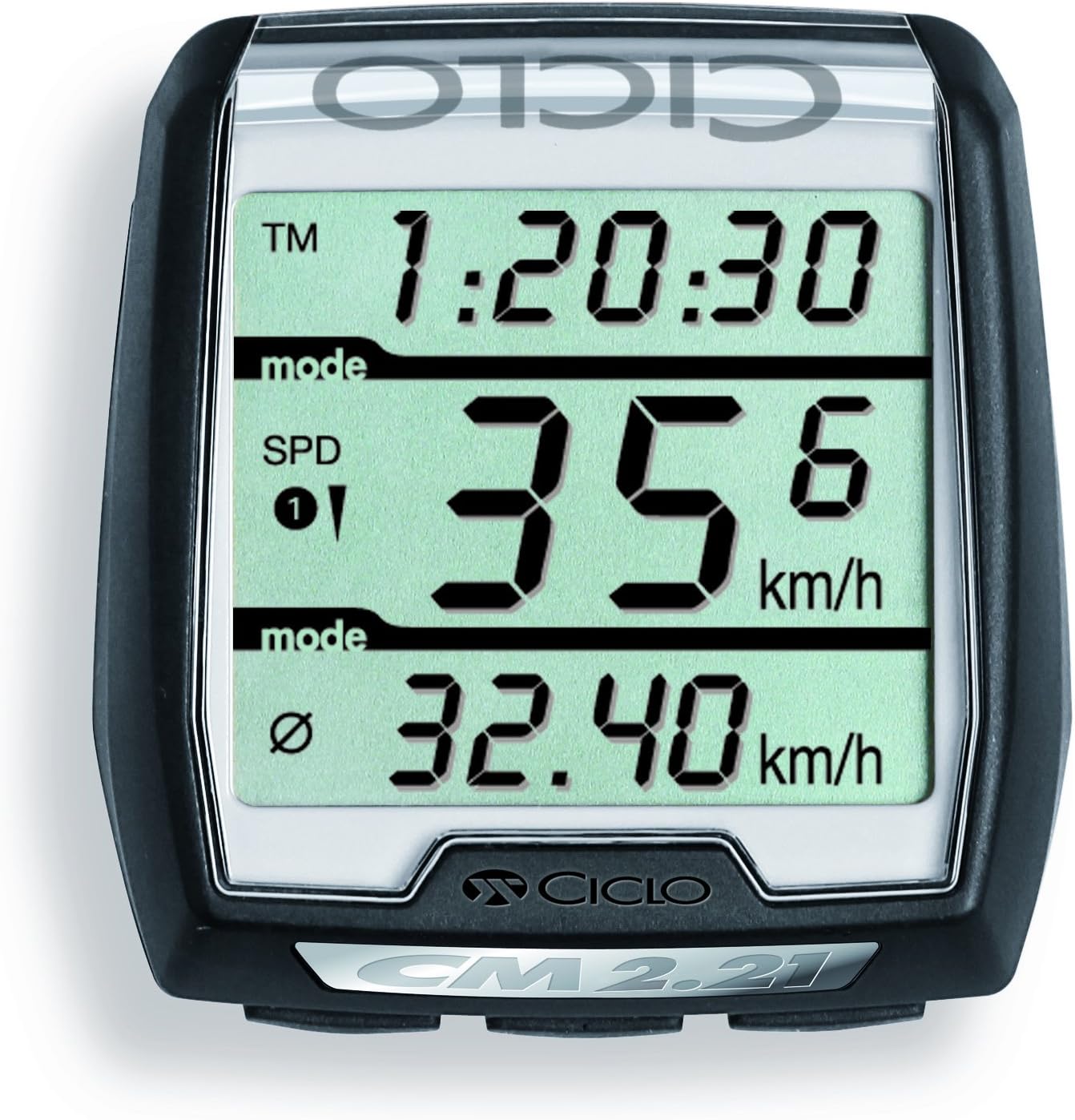 CicloSport CM 2.21 Meter with Cable – argentã © 2016 GPS Cycling Computer