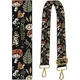 BeauBeast Purse Straps Replacement Crossbody, 2" Wide Shoulder Strap Adjustable, Gold Buckle Canvas Bag Handbag Belts