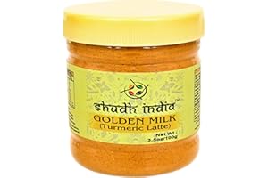 Shudh India Golden Milk Powder (Turmeric Latte) Turmeric 9 Superfood Blend - Non-GMO,Vegan