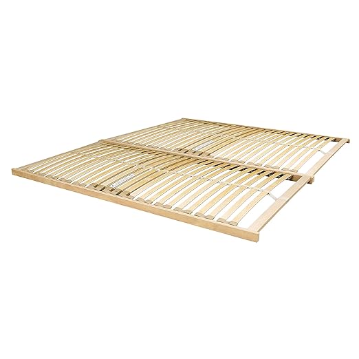 Nevada 5ft King Wooden Slatted Bed Base Frame With Sprung Curved Slats