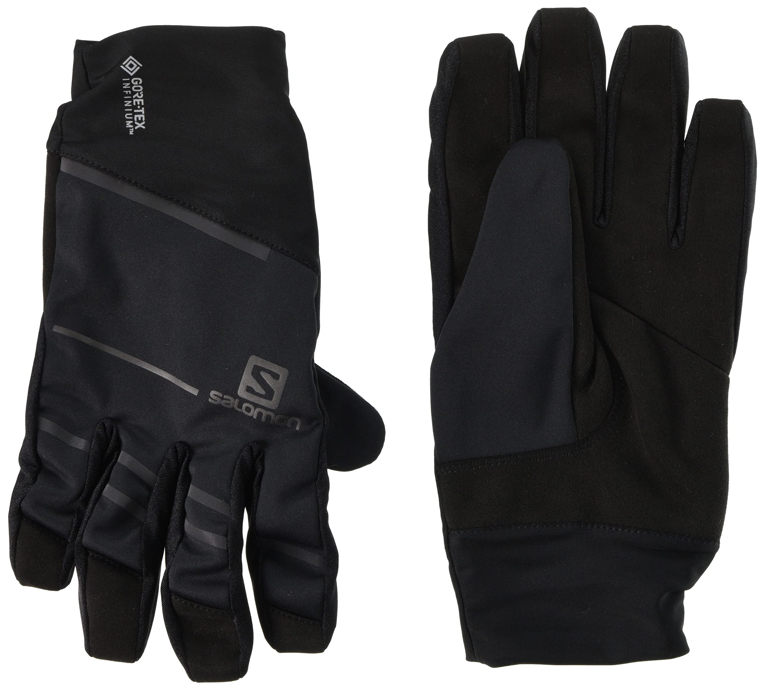 SALOMON Comfortable Running/Hiking Gloves, Unisex RS PRO WS Glove U, Black/Black, XS, LC1185700