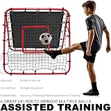 Hibtn Double Sided Rebounder Net 100x110x100cm Red Soccer Training view 8