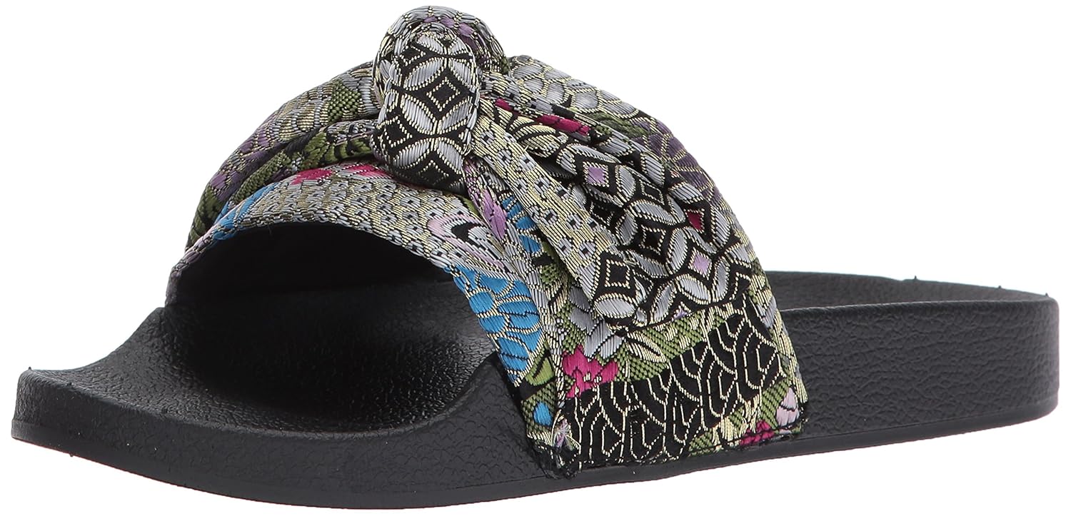 steve madden silky slides black