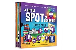 A Little SPOT of Learning 8 Book Box Set (Books 33-40: Kind Words, Friendship, Learning with Emotions, Goes to School, Letters, Words, Reading, Math)