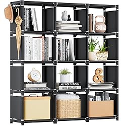 Mavivegue Book Shelf, 12 Cube Storage