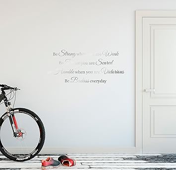 Amazon Com 48 X20 Ser Fuerte Cuando Eres Debil Brave Miedo