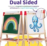 Blue Squid Art Easel for Kids 3 in 1 Double Sided Adjustable 32-52in view 2
