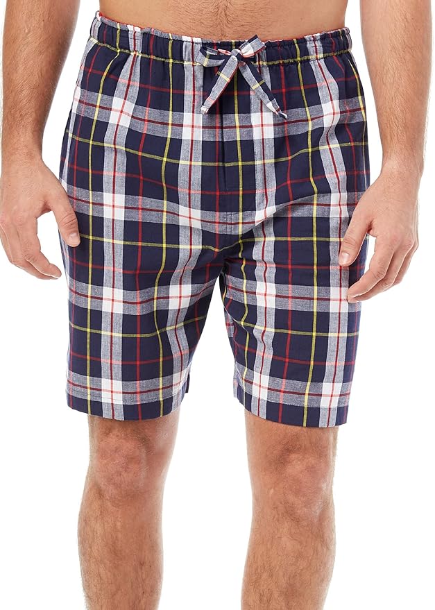 IZOD Mens Tartan Plaid Pajama Shorts at Amazon Men’s Clothing store