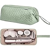 KarSyon Shark Flex Style Case for Airwrap Hair Dryer Brush Revlon Hair Tools Travel Bag Carrying Case Flat Curling Iron Organizer (Sage Green)
