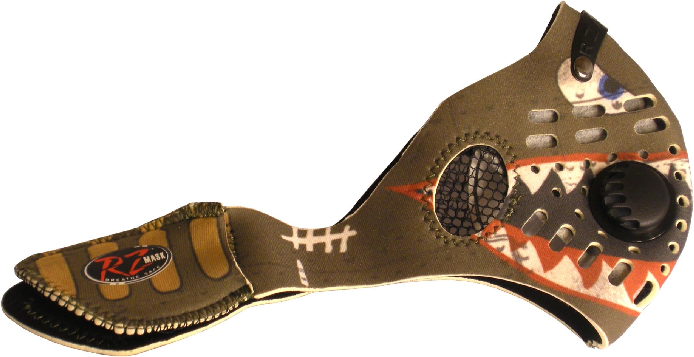 RZ Dust/Pollution Mask w/2 Laboratory Tested Filters, Model M1, Spitfire, Size X-Large