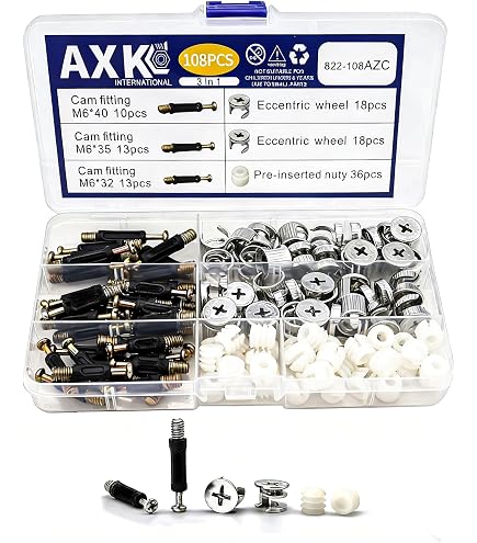 thumbnail image 2 of Häfele Cam Fixing Dowels & Connecting Bolts Kit – 40mm & 44mm – For Flat Pack Furniture (Minifix Compatible) 2 of 6