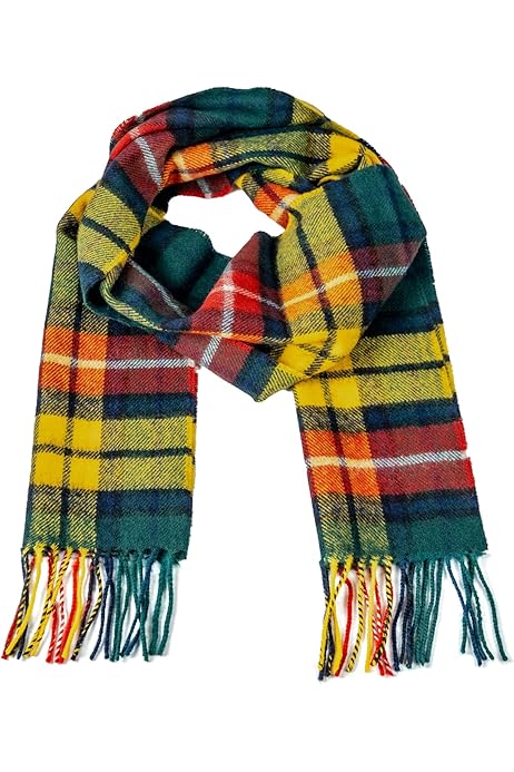 Plaid Scarves Soft Winter Scarf Red White And Blue Scarf Unisex