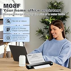 Zoolion M08F Compact Inkless Thermal Printer for