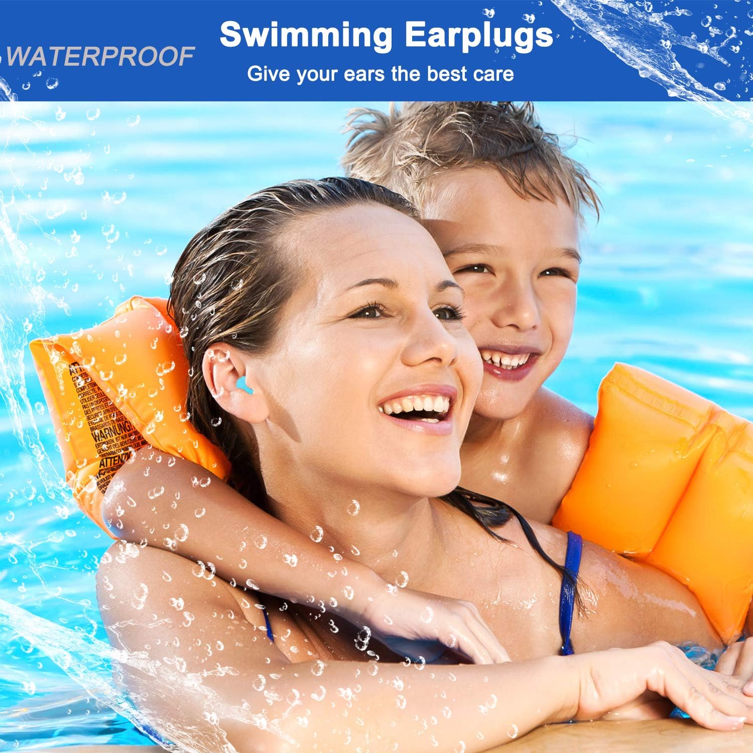 Ear Plugs for Sleeping, Reusable Silicone Moldable Noise Cancelling Sound Blocking Reduction Earplugs for Swimming, Snoring, Concerts, Shooting, Airplanes, Musicians, 32dB Highest NRR: Health & Personal Care