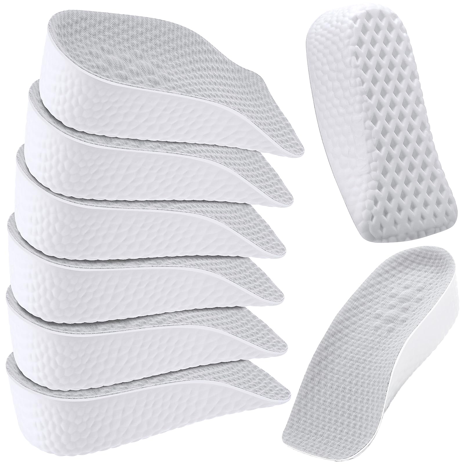 Photo 1 of 3 Pairs Orthopedic High Pads Height Increase Insoles Support Insoles Height Boosters Cushions for Men, Women(Grey,1.4 Inch)